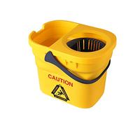 Yocada Seau à Franges Commercial avec essoreuse Portable et Pliable en Plastique pour Balai à Franges en Coton