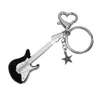 YOCDNOV 1 pcs Guitare Pentagramme Étoile Porte-clés - pour Cool Tendance Mode Pendentif Porte-clés Vintage Accessoires Cosmétiques Cadeau, pour guitare électrique, porte-clés de guitare électrique