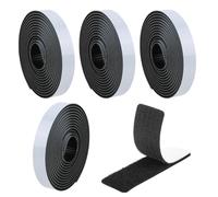 YOCDNOV 4 Pcs Scratch Autocollant Double Face- Ruban Adhésif Double Face Puissant Extra Fort Adhésive Noir 20cm×11cm pour La Maison, pour Bricolage, Applications de Fixation