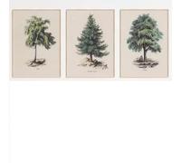 Yocheng 3 affiches botaniques vintage de ferme,pin rustique vert,impression sur toile,art mural,image pour salon,décoration d'intérieur,affiche d'art 60x80cmx3 sans cadre
