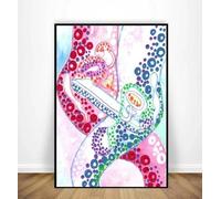 Yocheng Affiche abstraite aquarelle corps sexy impression sur toile peinture murale art photo restaurant salon maison chambre bar décor 60x90cm sans cadre
