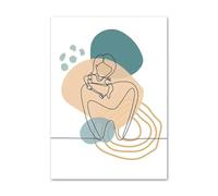 Yocheng Affiche de clinique dentaire, affiche de santé bucco-dentaire, art mural minimaliste, peinture sur toile, affiche pour salon, décoration d'intérieur 50x70cm sans cadre
