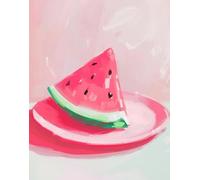 Yocheng Affiche murale colorée de glaces d'été, nature morte, salle à manger, petit-déjeuner, nourriture, impression, image, décoration de cuisine, peinture sur toile 30x40cm sans cadre