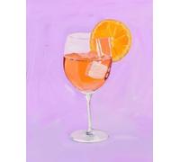 Yocheng Affiche murale colorée de glaces d'été, nature morte, salle à manger, petit-déjeuner, nourriture, impression, image, décoration de cuisine, peinture sur toile 21x30cm sans cadre