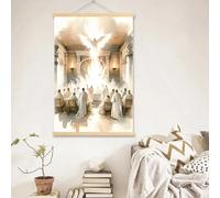 Yocheng Affiches aquarelles de Dieu Jésus, représentant la Bible chrétienne, pour la décoration du salon ou de la chambre d'enfant. 40x50cm sans cadre