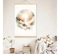 Yocheng Affiches aquarelles de Dieu Jésus, représentant la Bible chrétienne, pour la décoration du salon ou de la chambre d'enfant. 60x90cm sans cadre