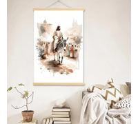 Yocheng Affiches aquarelles de Dieu Jésus, représentant la Bible chrétienne, pour la décoration du salon ou de la chambre d'enfant. 50x70cm sans cadre