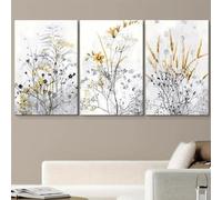 Yocheng Ensemble de 3 tableaux décoratifs minimalistes abstraits sur toile,style nordique,pour salon ou entrée. 30x40cmx3 sans cadre