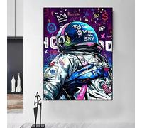 Yocheng Graffiti Space Astronaut My Limit Is Beyond The Sky Poster Toile Peinture Abstraite Image Murale Pour Salon Décoration De La Maison 60x90cm sans cadre