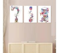 Yocheng Lot de 3 affiches de vernis à ongles,maquillage féminin,art mural,impression minimaliste,peinture sur toile,affiches pour salon,décoration d'intérieur 60x80cmx3 sans cadre