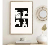 Yocheng Peinture abstraite de femme minimaliste, art mural nordique, impression sur toile, affiche, image, décoration de salon, maison 21x30cm sans cadre