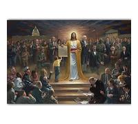 Yocheng Série de croyances religieuses du Christ - Affiche peinte de Jésus - Décoration murale pour buanderie,église ou maison 30x40cm sans cadre