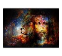 Yocheng Série de croyances religieuses du Christ - Affiche peinte de Jésus - Décoration murale pour buanderie,église ou maison 21x30cm sans cadre