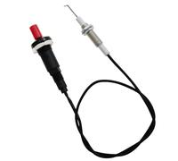 Yocimango Ensemble d'allumage piézoélectrique de 30 cm de long pour four - Fil en céramique - Aiguille d'allumage pour cheminée à gaz - 1 pièce (noir)