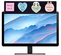 Yocoolfun Tableau mémo noir pour moniteur de 45,7 cm, tableau adhésif, tableau de message pour écrans d'ordinateur..