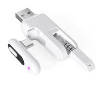 YOCOWOCO Adaptateur Bluetooth 5.2 pour PS5 avec aptX faible latence, émetteur audio sans fil USB C pour connecter des écouteurs à PS5, PS4, et Switch, prise en charge du micro et port USB A inclus