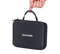 YOCTOSUN Étui de rangement pour lunettes grossissantes, 17,8 x 22,9 x 6,9 cm, étui de transport avec poignée pour les mains libres, loupe éclairée, excellent étui de voyage pour loupe à tête LED