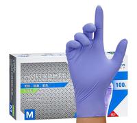 YODAOLI Multi-Purpose Thick Nitrile Gloves, for Mechanics, Gardener,Chefs (Purple,S)