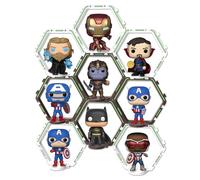 YODAR Lot de 9 étagères pour figurines Funko POP, étagères flottantes pour organisateur et décoration, présentoirs d'objets de collection, brillant à la tombée de la nuit