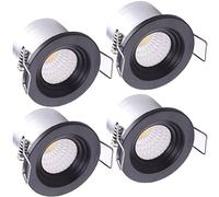 YODAVE 4 Stück Einbaustrahler Klein Spot 3W Deckenspot Set Mini Rund Einbauleuchte, Einbauspot, Deckenleuchte, Deckenspots,Spot,Downlight