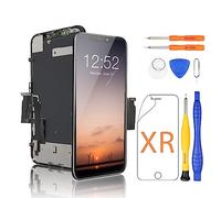 Yodoit Écran LCD pour iPhone XR Vitre Tactile Complet (6,1 Pouces Noir) Touch Remplacement Assemblé avec Kit de Réparation, Film Protecteur, Compatible avec Modèle: A1984, A2105, A2106, A2107