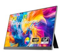Yodoit Écran Portable 15.6", 1920 × 1080 FHD Moniteur avec Béquille IPS 100% SRGB Display HDMI USB Type C avec Haut-parleurs Intégrés pour PC/MacBook/Xbox/PS4 5/TV