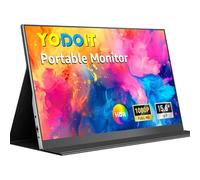 Yodoit Écran Portable 15,6" 1920 × 1080 FHD Moniteur IPS 100% SRGB Display HDMI USB Type C avec Haut-parleurs Intégrés pour PC/MacBook/Xbox/PS4 5/TV