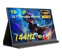 Yodoit Écran Portable 16,1" 144 Hz, 1920 × 1080 FHD Moniteur IPS 100% SRGB Display HDMI USB Type C avec Haut-parleurs Intégrés pour PC/Ordinateur Portable/MacBook/Xbox/PS4 5/TV