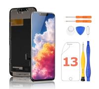 Yodoit Écran pour iPhone 13 OLED Display [Pas LCD] 3D Touch Face ID 6,1" Tactile Vitre Ecran avec Kit de Réparation, Film Protecteur