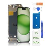 Yodoit Écran pour iPhone 15 Pro Max LCD Ecran 6,7" FHD Tactile Vitre 3D Touch Face ID Digitizer Complet et Kit de réparation