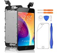 Yodoit Écran pour iPhone 6 Plus LCD Vitre Tactile Complet Remplacement Assemblé avec Caméra Frontale, Bouton Home, Haut Parleur Interne + Outil de Réparation (5,5 Pouces Noir)
