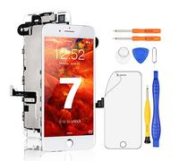 Yodoit Écran pour iPhone 7 LCD Vitre Tactile Complet Remplacement Assemblé avec Caméra Frontale, Haut Parleur Interne, Capteur de Proximité + Outil de Réparation (4,7 Pouces Blanc)