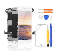 Yodoit Écran pour iPhone 8 Blanc LCD avec Caméra Frontale, Haut Parleur Interne, 4,7" Ecran Tactile avec Kit de Réparation, Film Protecteur