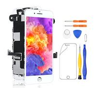 Yodoit Écran pour iPhone 8 Plus LCD Vitre Tactile Complet Remplacement Assemblé avec Caméra Frontale, Haut Parleur Interne, Capteur de Proximité + Outil de Réparation (5,5 Pouces Blanc)