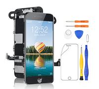 Yodoit Écran pour iPhone SE 2ème Generation SE 2020 Complet 4,7" LCD 3D Touch Tactile avec Caméra Frontale, Haut-Parleur Interne, Kit de Réparation, Protecteur d'écran, pour Model A2275, A2296, A2298