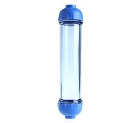 YOEDAFlgs boîtier de Filtre à Eau en Ligne Remplir, 1/10,2 cm purificateur d'eau T33 Coque Filtre Tube kit pièces d'eau Rechargeables Inline Osmose Inverse Filtre Free Size Blue+Transparent