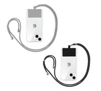 Yoedge 2 pièces Universelle Lanières de Téléphone en Bandoulière avec Patch, Réglable Amovible en Nylon Pendentifs Collier de Longe Porte-clés Cordon pour Plupart de Téléphones Intelligents - 03