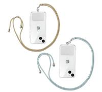 Yoedge 2 pièces Universelle Lanières de Téléphone en Bandoulière avec Patch, Réglable Amovible en Nylon Pendentifs Collier de Longe Porte-clés Cordon pour Plupart de Téléphones Intelligents - 10