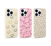 Yoedge 3 Unidades Funda Para Samsung Galaxy A32 (5G) 6,5", Carcasa de Silicona Suave TPU Cover Con Dibujos Aesthetic, Mate Cubierta Movil Antigolpes Protector Case Para Samsung A32 (5G), Sonriente