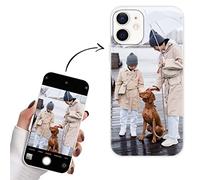 Yoedge Coque Personnalisée pour Apple iPhone 12 Mini Case 5,4" Personnalisable Housse avec Votre Propre Photo Image Texte Nom Étuis Souple TPU Personnaliser Custom Bianco Cover pour iPhone 12 Mini