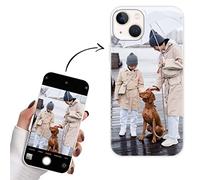 Yoedge Coque personnalisée pour Apple iPhone 13 Housse à créer soi-même avec sa propre photo, image, texte Personnalisé Étui Cadeau individuel de protection Coque pour iPhone 13 6,1"
