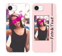 Yoedge Coque Personnalisée pour iPhone 16e 6,1", Personnalisable Housse Étuis avec Photo Image Texte Etui, Ultra Mince TPU Silicone Antichoc Protection Cover pour iPhone 16e, Rose