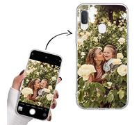 Yoedge Coque Personnalisée pour Samsung Galaxy A20e Case 5,8" Personnalisable Housse avec Votre Propre Photo Image Texte Nom Étuis Souple TPU Personnaliser Custom Trasparente Cover pour Samsung A20e
