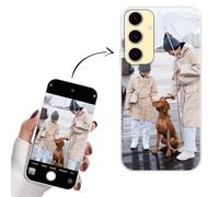 Yoedge Coque Personnalisée pour Samsung Galaxy S25 5G Case 6,2" Personnalisable Housse avec Votre Propre Photo Image Texte Nom Étuis Souple TPU Personnaliser Custom Bianco Cover pour Samsung S25 5G