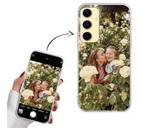 Yoedge Coque Personnalisée pour Samsung Galaxy S25 FE 5G Case 6,7" Personnalisable Housse avec Votre Propre Photo Image Nom Étuis Personnaliser Custom Trasparente Cover pour Samsung Galaxy S25 FE 5G