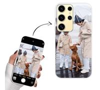 Yoedge Coque Personnalisée pour Samsung Galaxy S25 Ultra 5G Case 6,7" Personnalisable Housse avec Votre Propre Photo Image Texte Nom Étuis Personnaliser Custom Bianco Cover pour Samsung S25 Ultra 5G