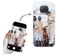 Yoedge Coque Personnalisée pour Xiaomi Mi 10T Lite 5G / Note 9 Pro 5G Case 6,67" Personnalisable Housse avec Votre Propre Photo Image Texte Nom Étuis Souple TPU Personnaliser Custom Bianco Cover