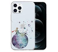 Yoedge Coque pour Apple iPhone 14 Plus Transparente Antichoc Etui en Silicone avec Motif Mignon Dessin Ultra Fine Housse de Protection Case Cover pour iPhone 14 Plus 6,7", Le Petit Prince 3
