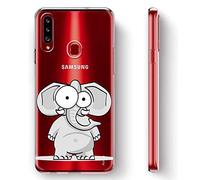 Yoedge Coque pour Google Pixel 4a Transparente avec Motif Etui en Silicone Gel TPU 3D Kawaii Dessin Housse de Protection Souple Antichoc Cover Case pour Google Pixel 4a 5,81", l'éléphant