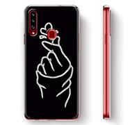 Yoedge Coque pour Google Pixel 4a Transparente avec Motif Etui en Silicone Gel TPU 3D Kawaii Dessin Housse de Protection Souple Antichoc Cover Case pour Google Pixel 4a 5,81", Amour Noir